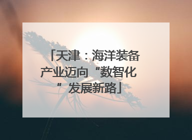天津：海洋装备产业迈向“数智化”发展新路